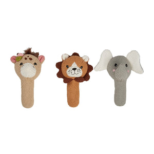 BABY ELEPHANT KNITTED RATTLE