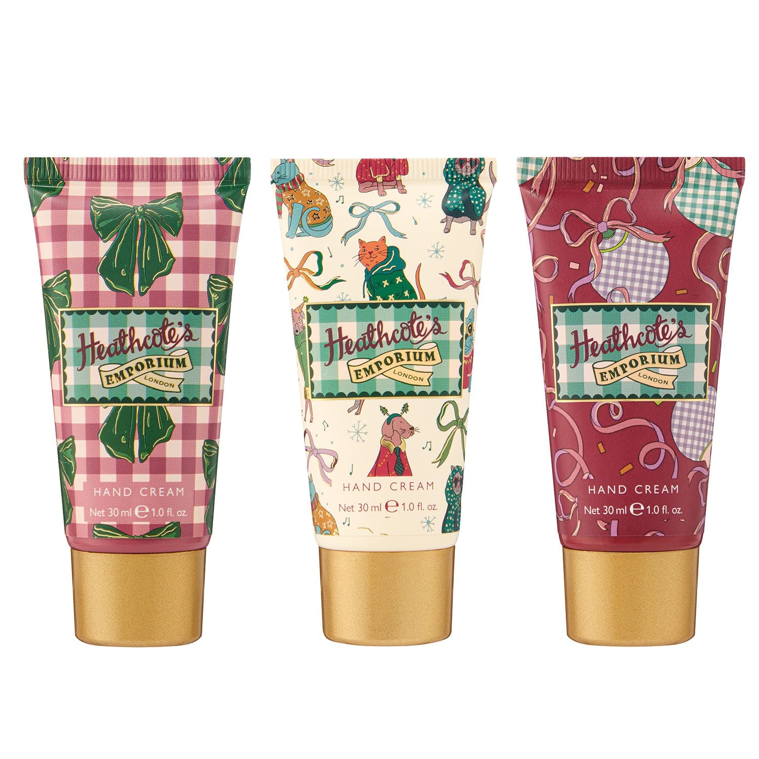 Heathcote's Emporium Festive Hand Cream Trio