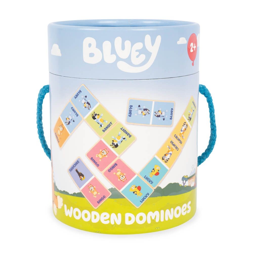 BLUEY WOODEN DOMINOES