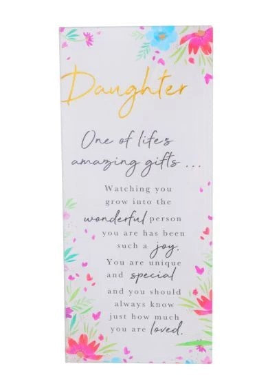 EMBRACE DAUGHTER MIRROR PLAQUE