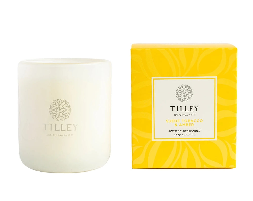 TILLEY SUEDE TOBACCO & AMBER CANDLE