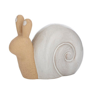 SONIA SNAIL LARGE CERAMIC NATURAL/WHITE