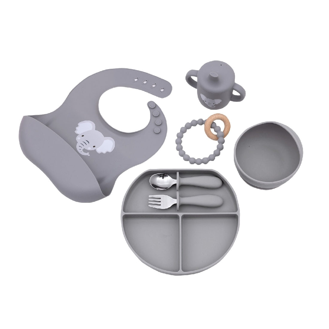 BABY ELEPHANT SILICONE PLATE