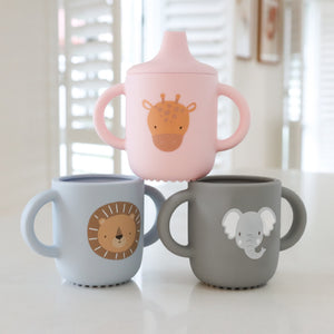 BABY LION SILICONE SIPPY CUP