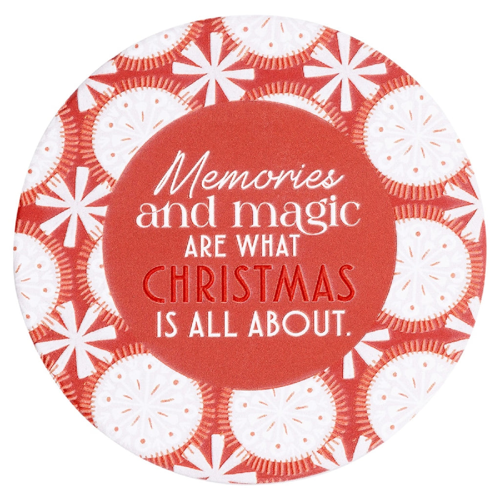 CHRISTMAS MEMORIES CERAMIC COASTER