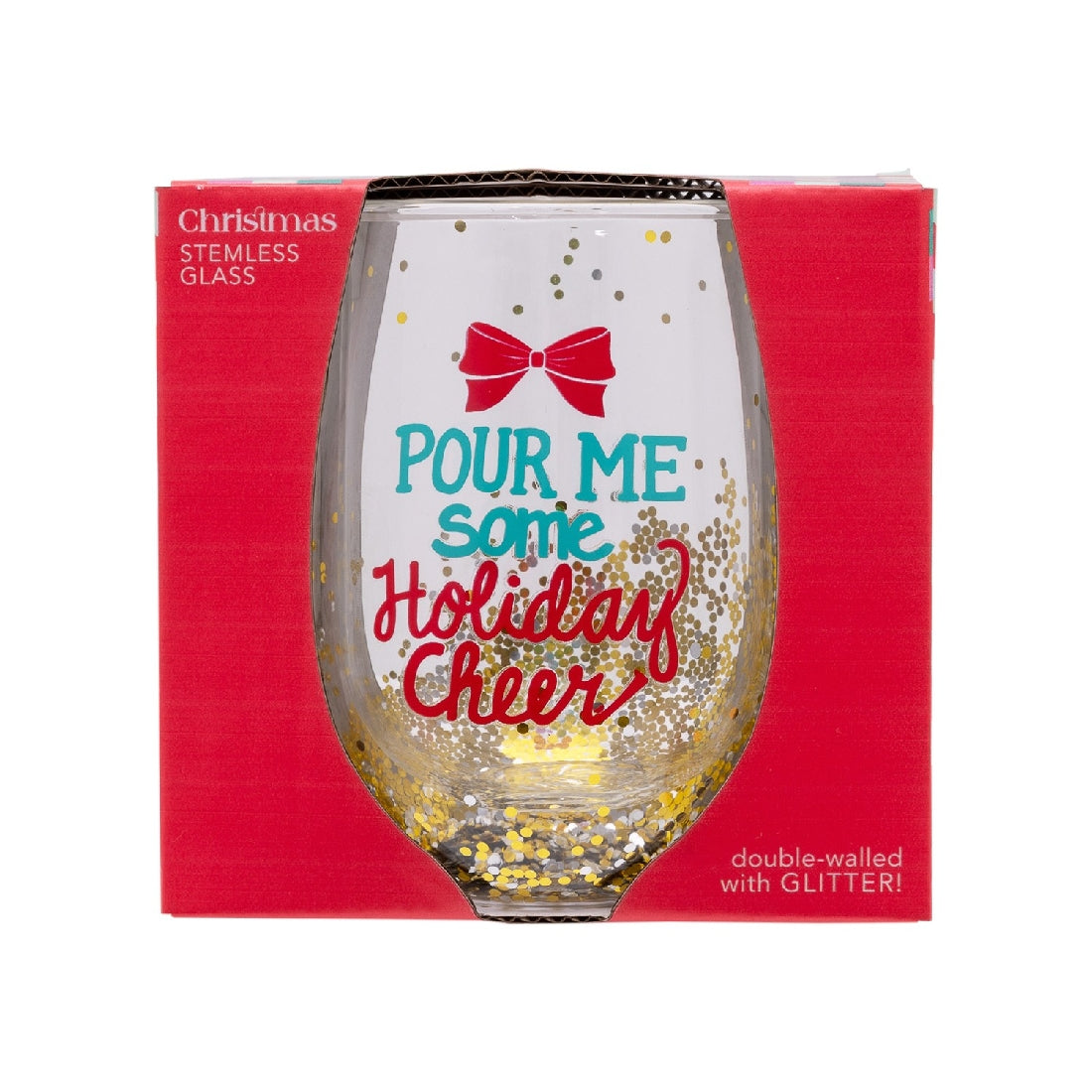 CHRISTMAS CHEERS STEMLESS GLASS