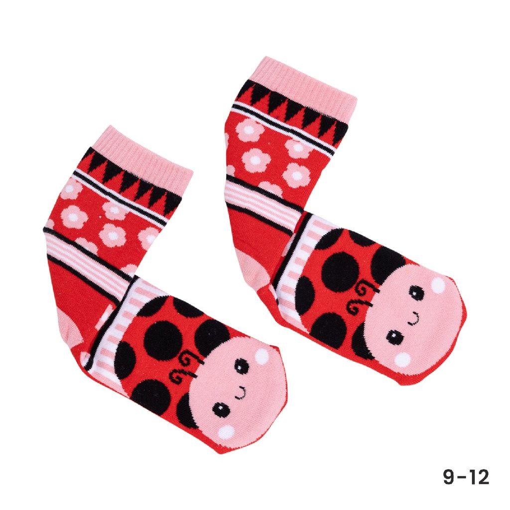 LOLLY KICKS LADYBUG SOCKS SIZE 5-8