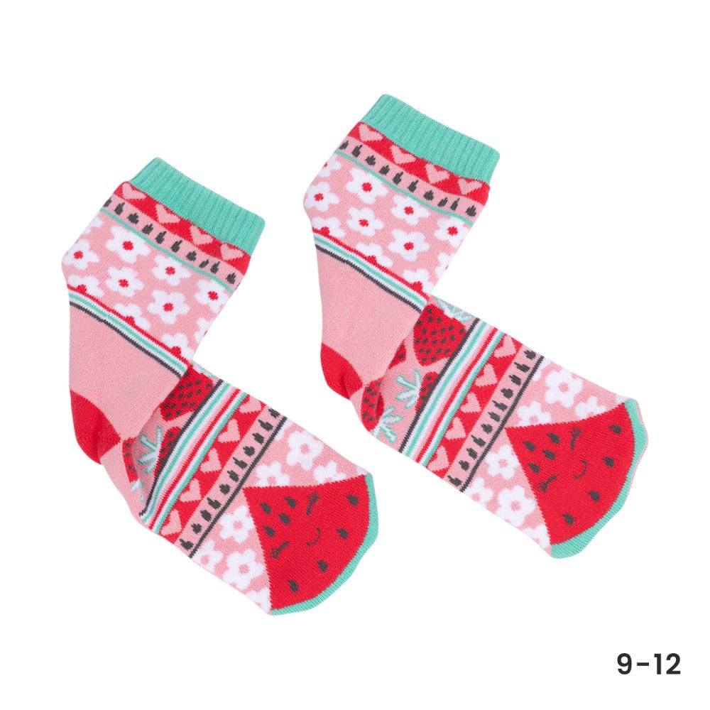 LOLLY KICKS WATERMELON SOCKS SIZE 5-8