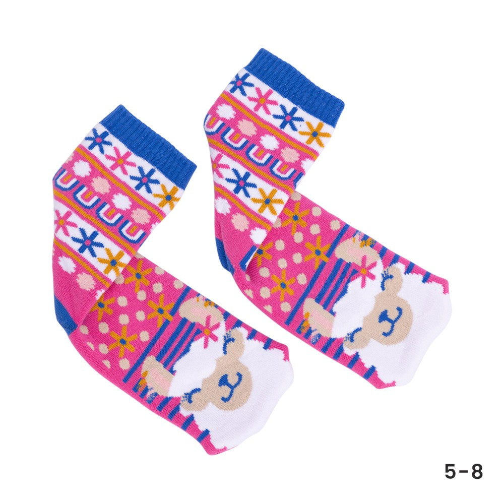 LOLLY KICKS LLAMA SOCKS SIZE 5-8