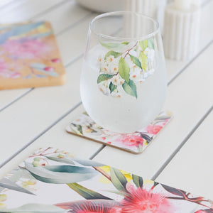 NATIVE BLOOMS COASTERS SET S/4