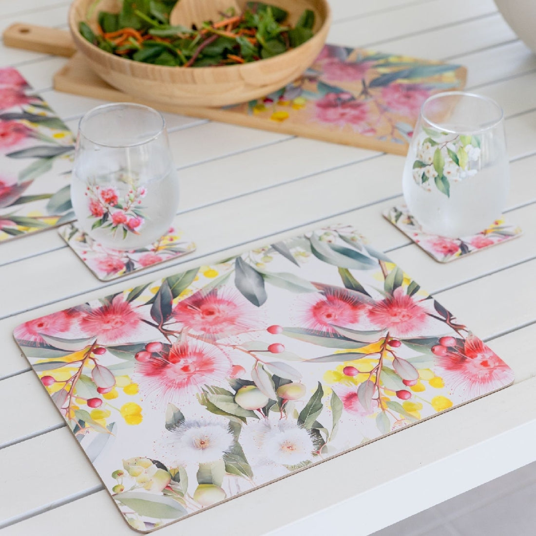 NATIVE BLOOMS PLACEMATS S/4