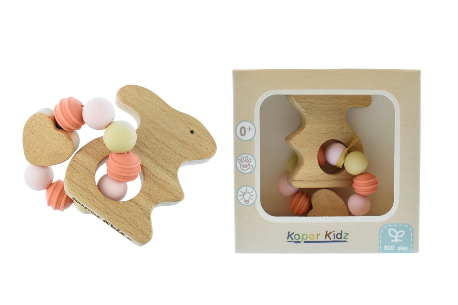 ECOBEAD ANIMAL TEETHER - BUNNY