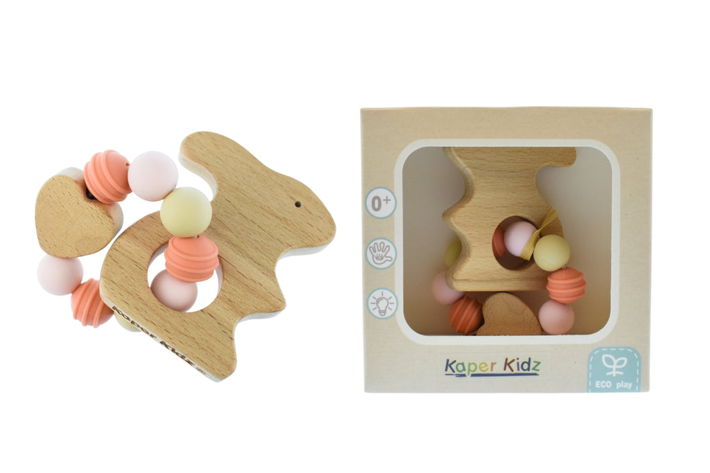 ECOBEAD ANIMAL TEETHER - BUNNY