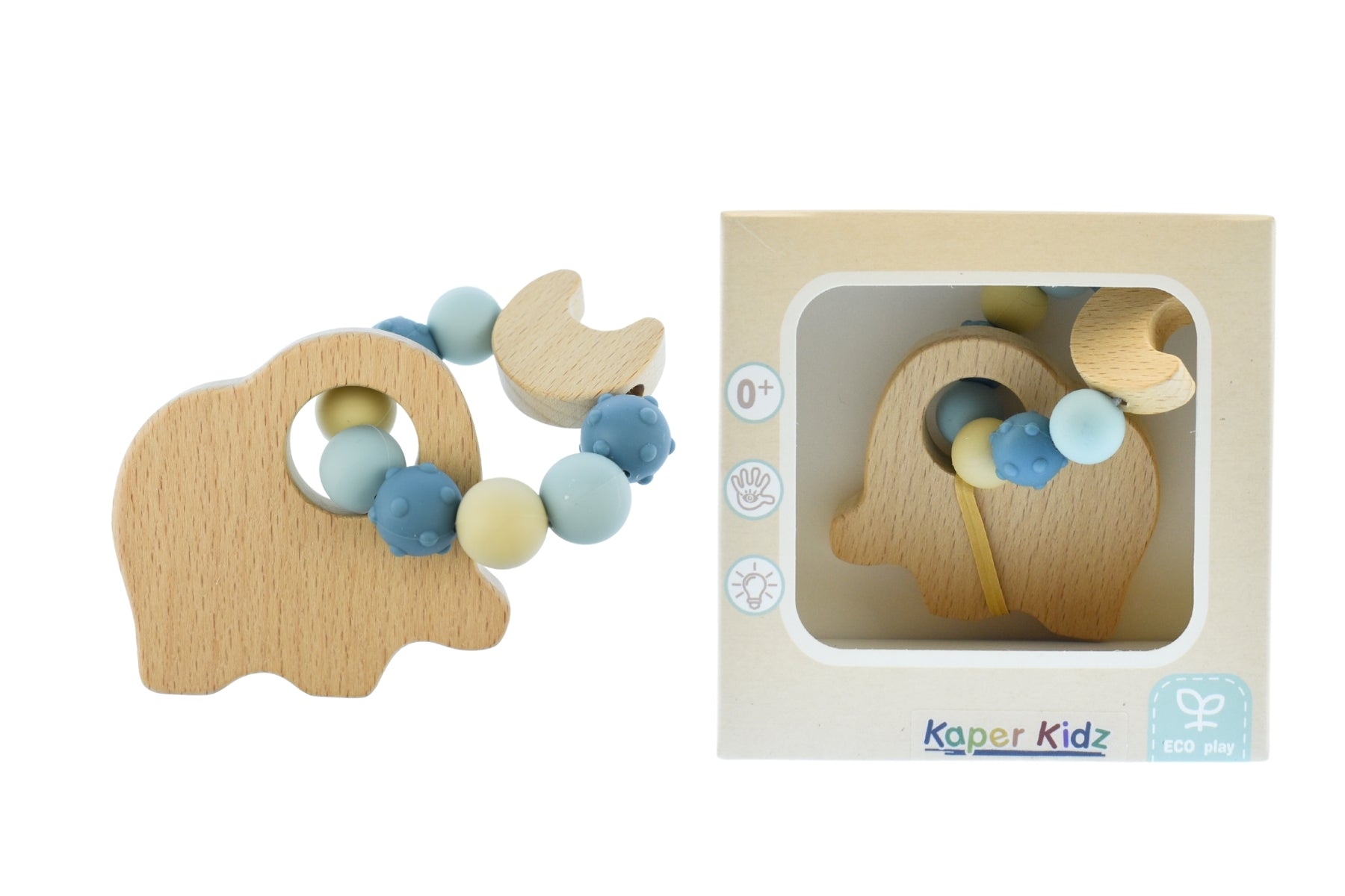 ECOBEAD ANIMAL TEETHER - ELEPHANT