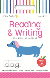 LITTLE GENIUS SMALL ACTIVITY PAD READING & WRITING