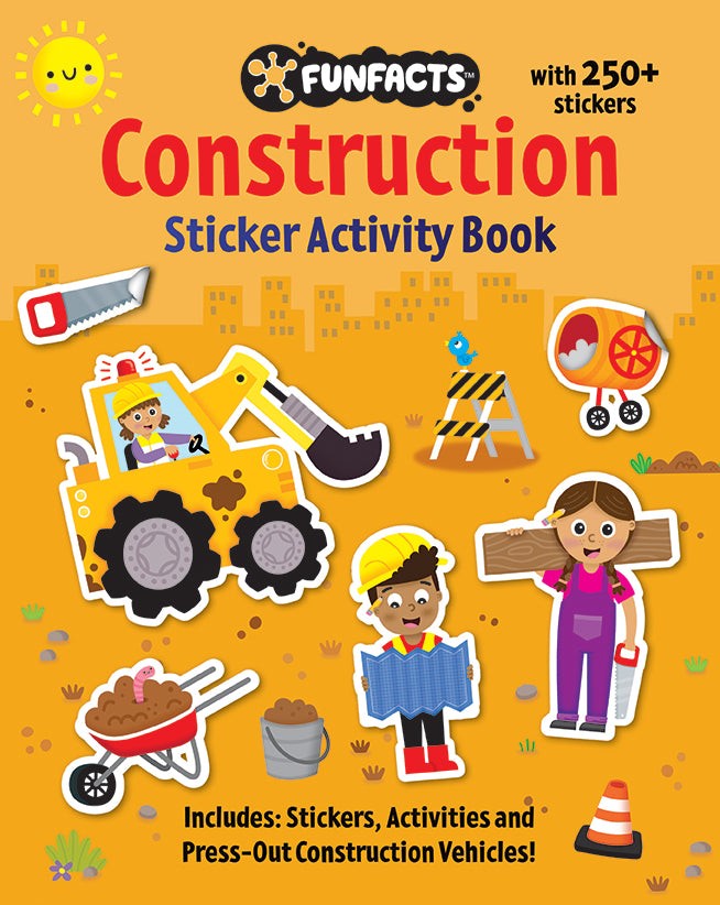 FUNFACTS CONSTUCTION STICKER ACTIVITY BOOK