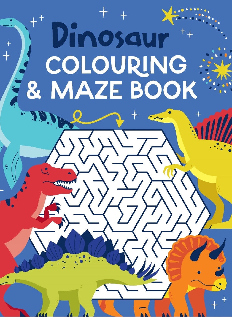 DINOSAURS COLOURING AND MAZES