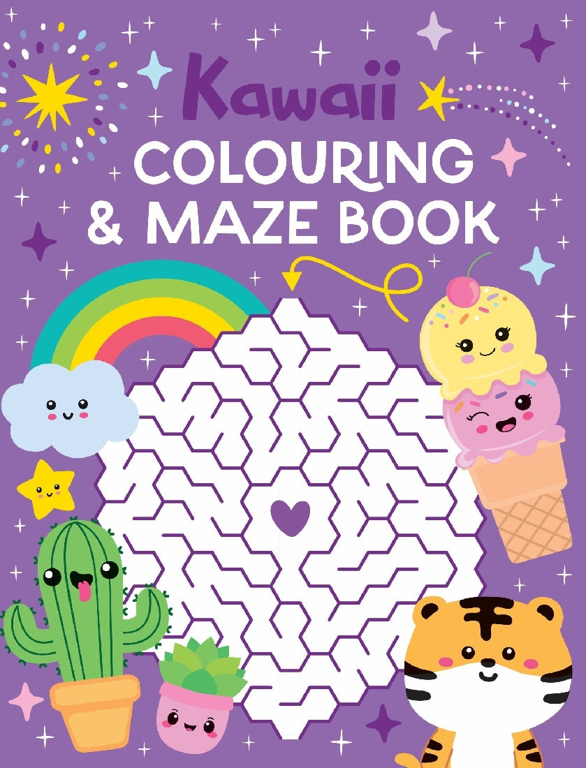 KAWAII COLOURING AND MAZES