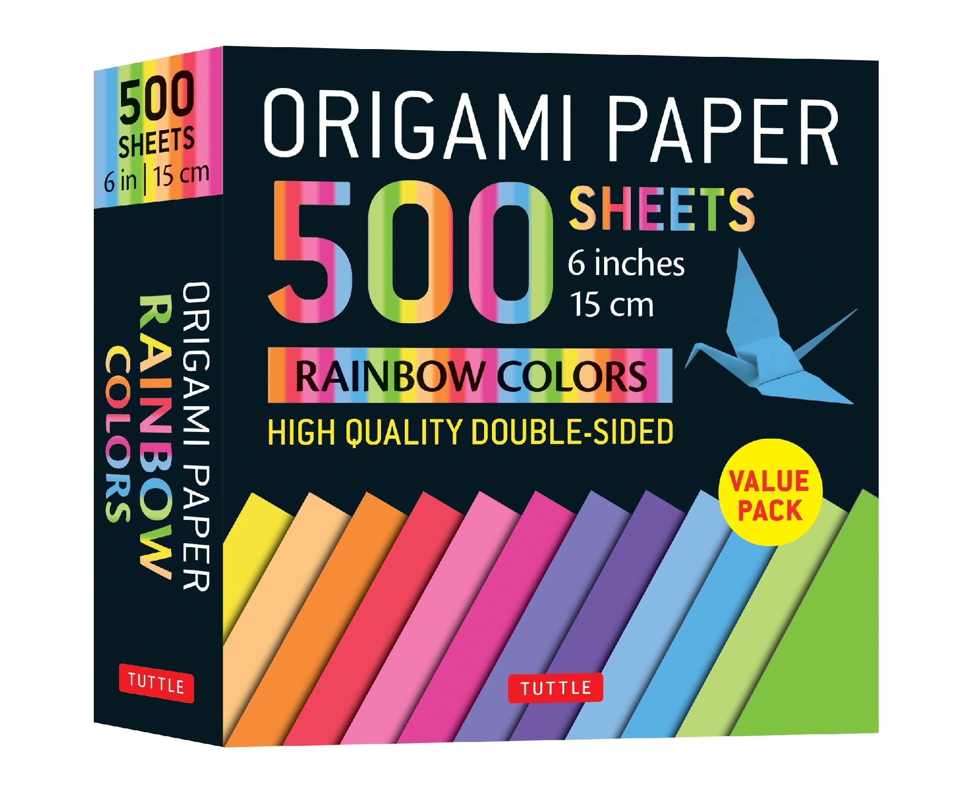 ORIGAMI PAPER RAINBOW COLOURS 500 SHEETS