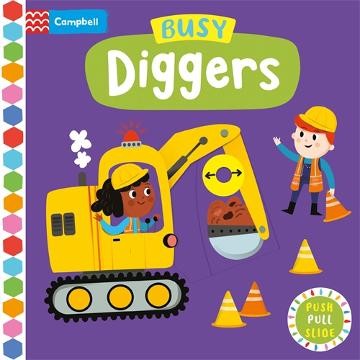 BUSY DIGGERS- PUSH PULL SLIDE