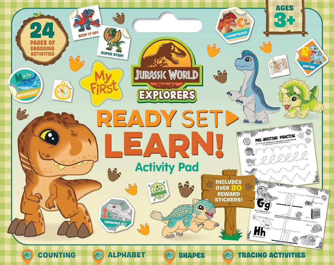 JURASSIC WORLD READY SET LEARN! ACTIVITY PAD