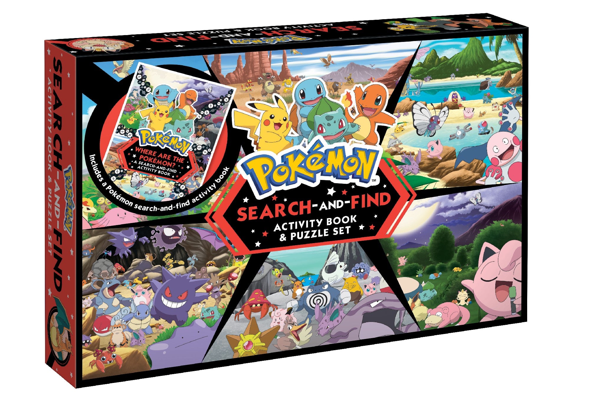 POKEMON: SEARCH-AND-FIND ACTIVITY BOOK & PUZZLE SET 200 PCE