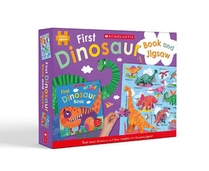 FIRST DINOSAURS BOOK AND JIGSAW