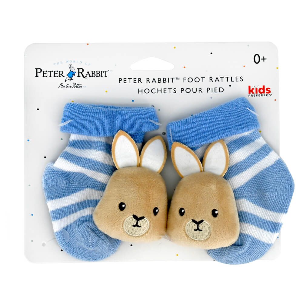PETER RABBIT FOOT RATTLES