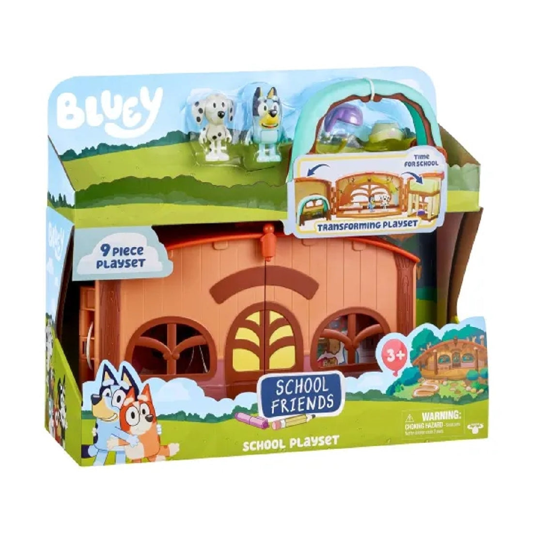 Bluey School Playset Books N Gifts