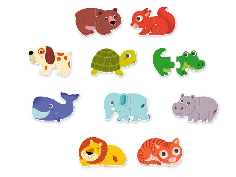 DUO ANIMALS 20PC PUZZLE