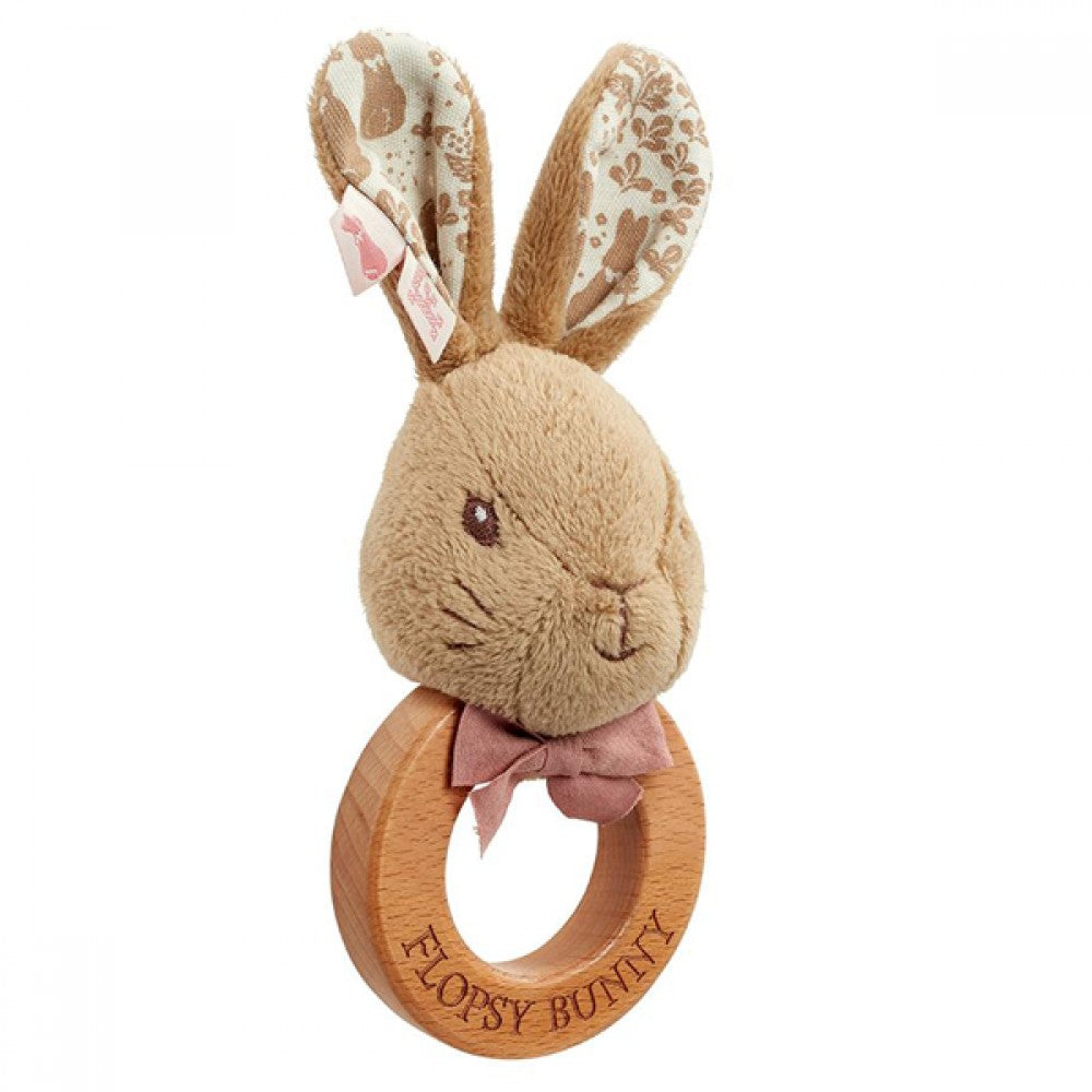 SIGNATURE WOODEN RING RATTLE FLOPSY