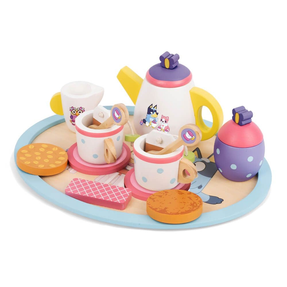 BLUEY TEA PARTY SET WOODEN