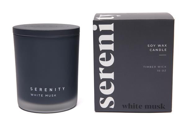 SERENITY WHITE MUSK CANDLE