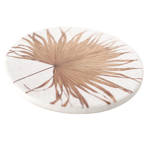 PALM FROND CERAMIC COASTER