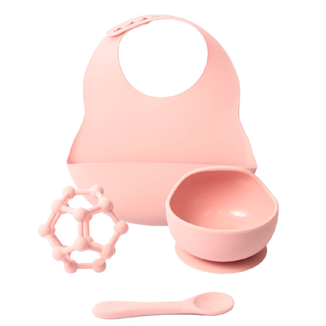 BABY PINK SILCONE DINNER SET GIFT BOXED