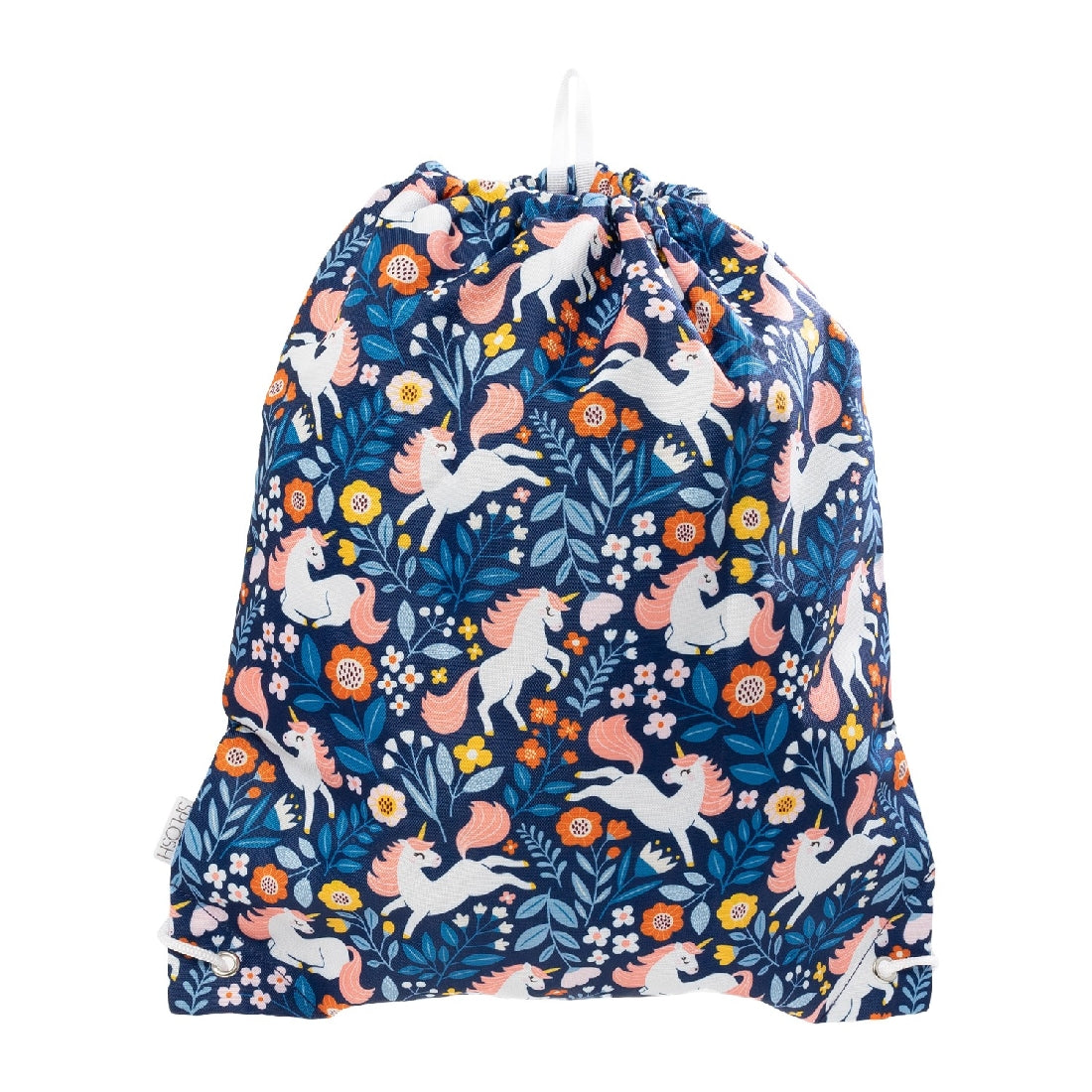 OUT & ABOUT UNICORN DRAWSTRING BAG