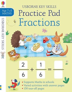PRACTICE PAD FRACTIONS - AGES 7 TO 8