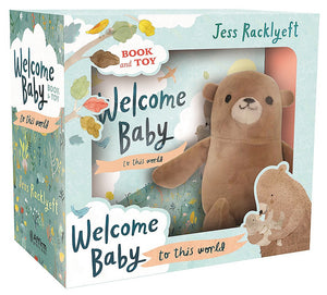 WELCOME BABY BOOK & TOY GIFT SET