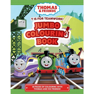 THOMAS & FRIENDS T IS FOR TEAMWORK JUMBO COLOURING BOOK